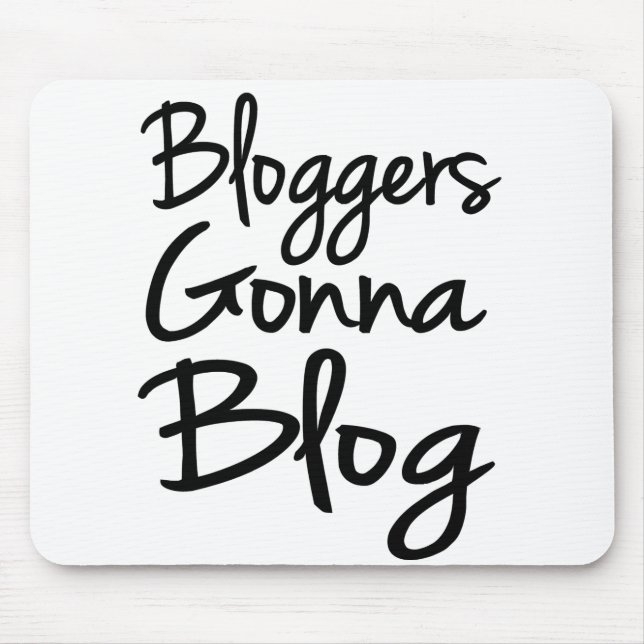 Bloggers, die zum Blog Mousepad gehen (Vorne)