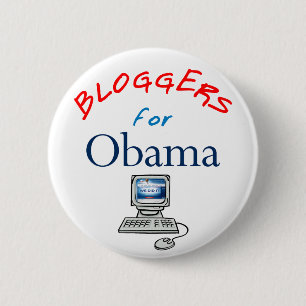 Bloggers für Obama-Knopf Button