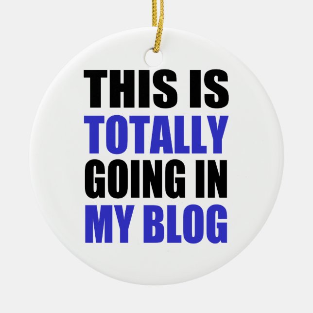 Blogging Keramikornament (Vorne)