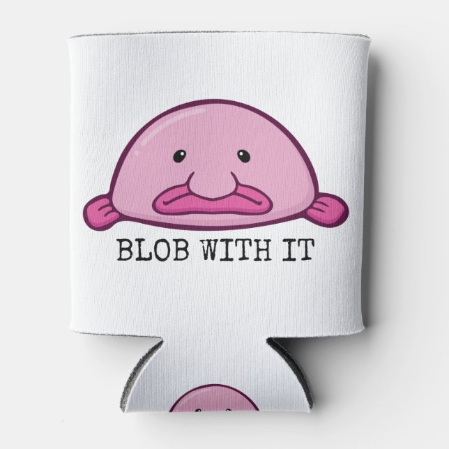 Blogs mit ihm / Blobfish Dosenkühler (Vorderseite)