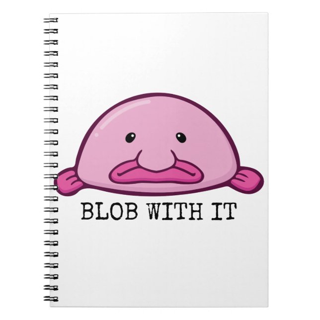 Blogs mit ihm / Blobfish Notizblock (Vorderseite)