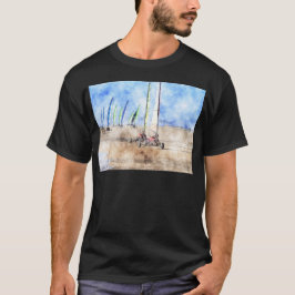 Blokart Rennläufer auf dem Strand T-Shirt