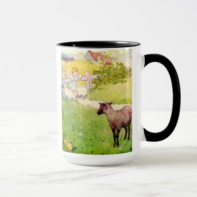 Blöken-Blöken-schwarze Schaf-Tasse Tasse (Rechts)