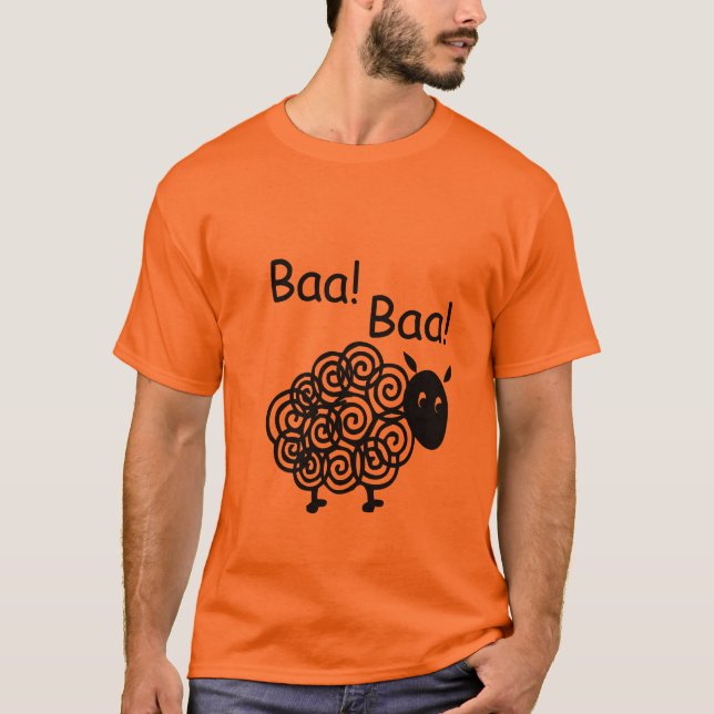 Blöken-Blöken-schwarze Schafe T-Shirt (Vorderseite)