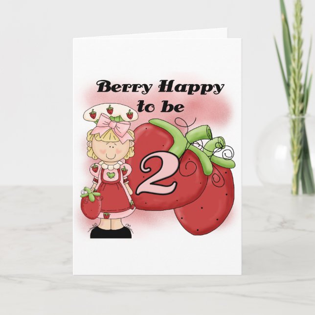 Blond Berry 2. Geburtstagsgeschenke und Geschenke Karte (Vorderseite)