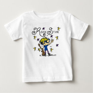 Blond Boy Rock Star Baby T-shirt