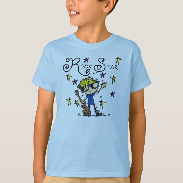 Blond Boy Rock Star T-Shirt (Vorderseite)