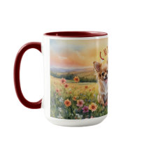 Blond Chihuahua und Pup Farm Sunrise