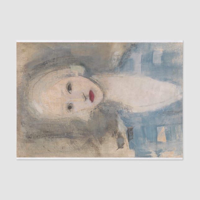 Blond Frau, Helene Schjerfbeck Seidenpapier (Vorderseite)