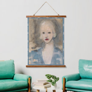 Blond Frau, Helene Schjerfbeck Wandteppich Mit Holzrahmen
