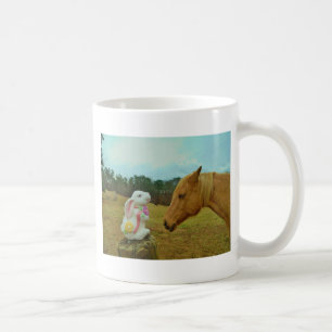 Blond Gelbes Pferd & Ostersonnen Tasse