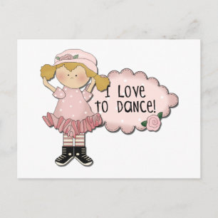 Blond Girl Dancer Tshirts und Geschenke Postkarte