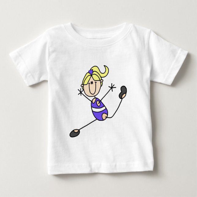 Blond Girl Gymnastik T - Shirt und Geschenke (Vorderseite)