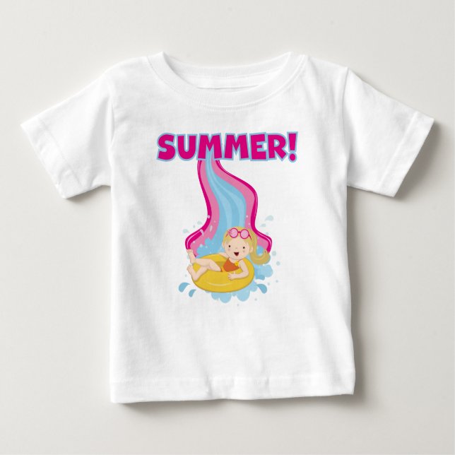 Blond Girl Summer Baby T-shirt (Vorderseite)