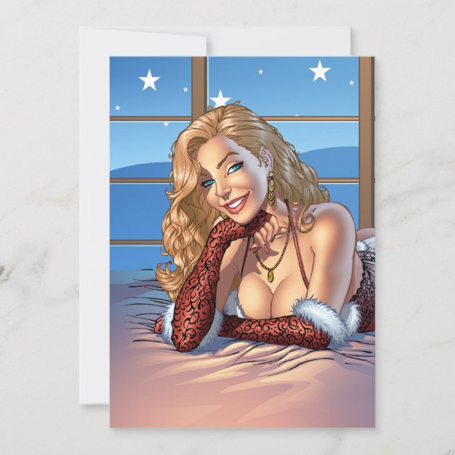 Blond Hair, Blue Mit Augen Beauty Illustration - A (Vorderseite)