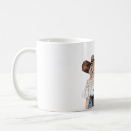 Blond Howdy Cowgirl Hat Star Necklace Kaffeetasse