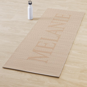 Blond-Imitate Holzstruktur Yogamatte