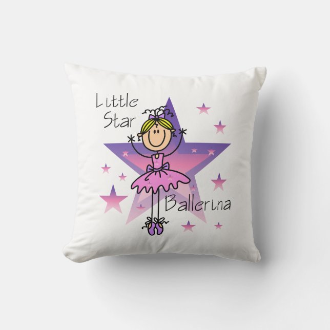Blond Little Star Ballerina Pillow Kissen (Vorderseite)