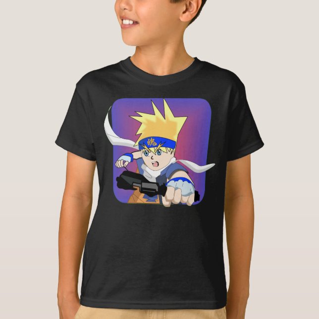 Blond Manga Boy T-Shirt (Vorderseite)