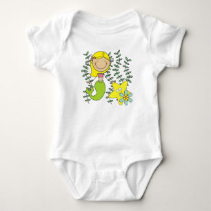 Blond Mermaid Baby Strampler
