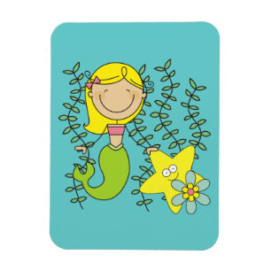 Blond Mermaid Magnet