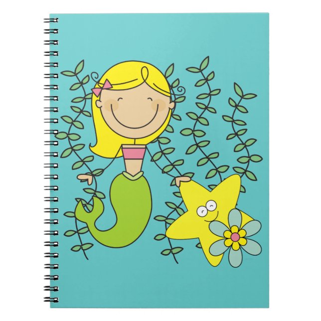 Blond Mermaid Notizblock (Vorderseite)