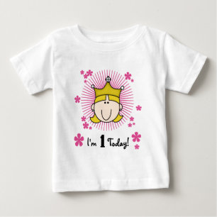 Blond Princess 1. Geburtstagsgeschenke und Geschen Baby T-shirt