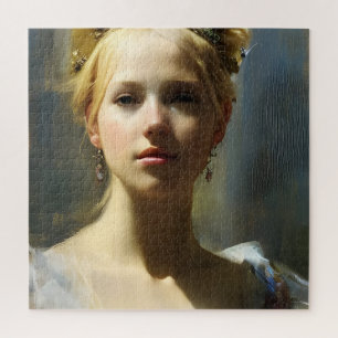 Blond Renaissance Goddess Puzzle