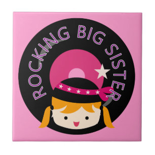 Blond Rocking Big Sister Fliese