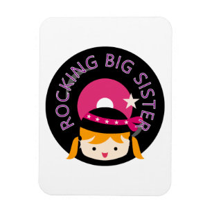 Blond Rocking Big Sister Magnet