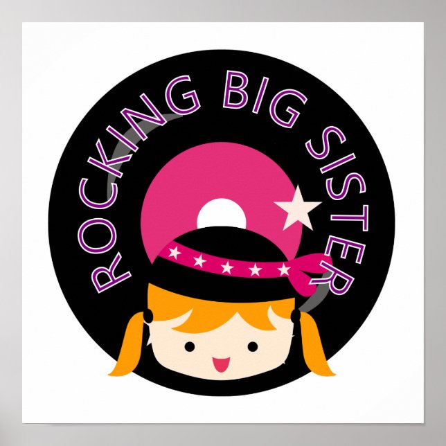 Blond Rocking Big Sister Poster (Vorne)