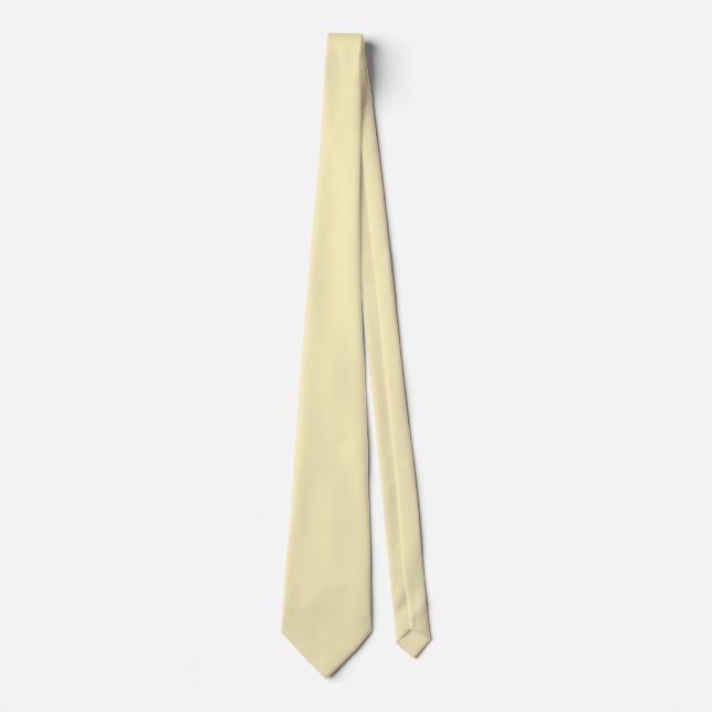 Blond Solid Color Krawatte (Vorderseite)