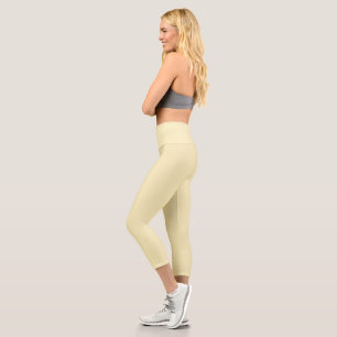 Blond (Vollfarbe) Capri Leggings