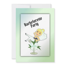 Blond Weed Junggeselinnen-Abschied Einladung