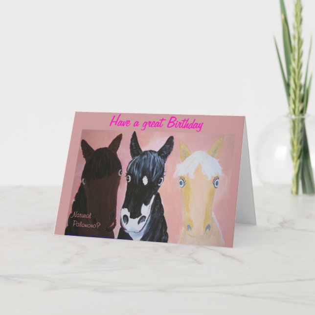 Blond Witz ,Geburtstagskarte Karte (Vorderseite)