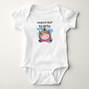 Blond World's Best Big Sister Baby Strampler