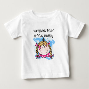 Blond World's Best Little Sister Tshirts