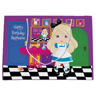 Blonde Alice - Trinken Sie mir große Geschenktasc Geschenktüte