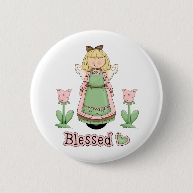Blonde Angel Button (Vorderseite)