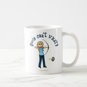 Blonde Archery in Blue Kaffeetasse