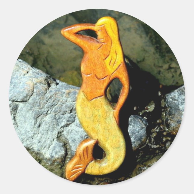 Blonde-Aussichtshemme Runder Aufkleber (Vorderseite)