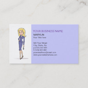 Blonde Avatara-Visitenkarte Visitenkarte