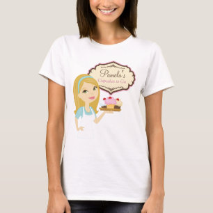 Blonde Baker Cupcake D12 T - Shirt Design 3