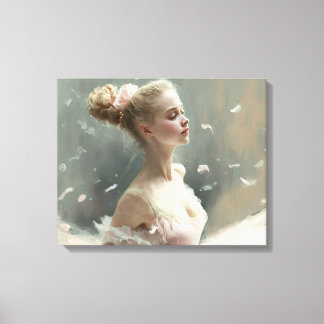 Blonde ballerina , ein Liebe Ballerina Leinwanddruck