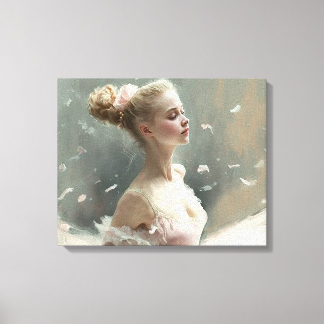 Blonde ballerina , ein Liebe Ballerina Leinwanddruck (Vorderseite)