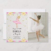 Blonde Ballerina in rosa Foto