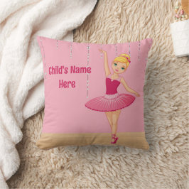 Blonde Ballerina Throw Kissen