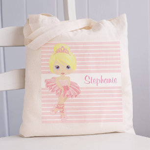 Blonde Ballerina Zwei-Seiten-Tote-Tasche Tragetasche