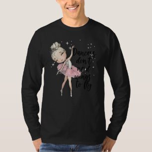 Blonde Ballet Dancer Girls Ballerina Tance Class W T-Shirt