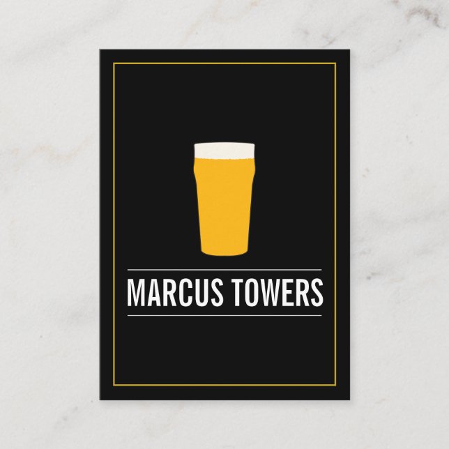 Blonde Beer IPA Brewmaster Visitenkarte (Vorderseite)